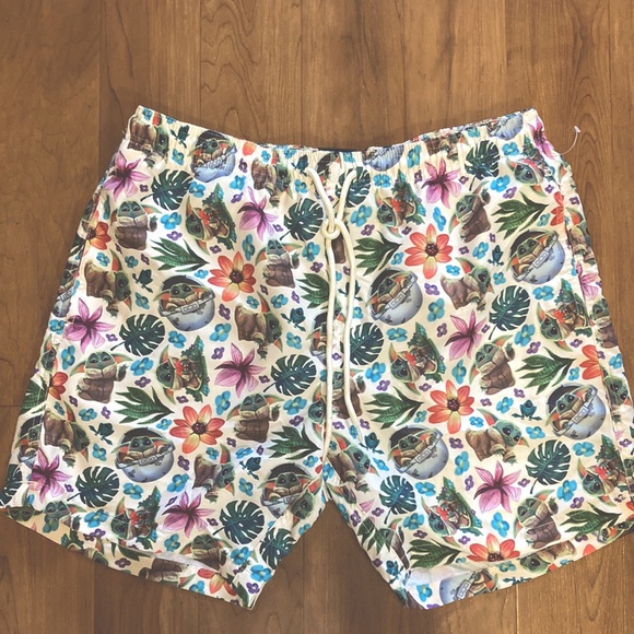 Star Wars Baby Yoda Swim Trunks - Picture 8 of 11